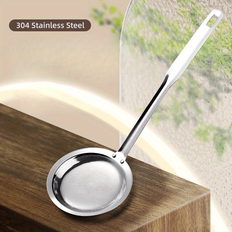 Premium 304 Stainless Steel Skimmer Spoon Fine Mesh Strainer Temu