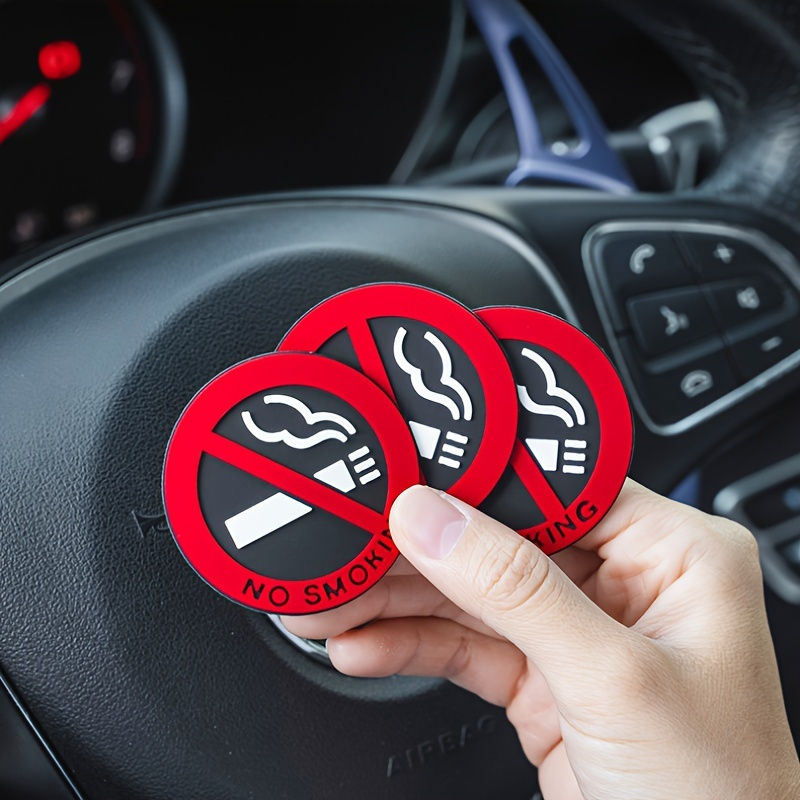 

5pcs Pvc No Smoking Signs - Self-adhesive Decals For Vehicles, Office, Home & Public - No Smoking Stickers For Clear Signage And Upholstery Protection