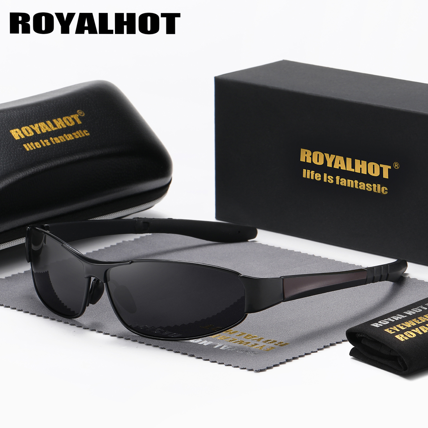 

Royalhot Unisex Polarized Oval Metal Fashion Glasses For Outdoor Driving