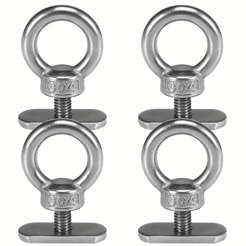 

304 Stainless Steel Heavy-duty Eyelet - And -resistant Construction For Kayaking Bungee Cord And Rope Attachments - Essential Accessory For Outdoor Water Sports And Activities