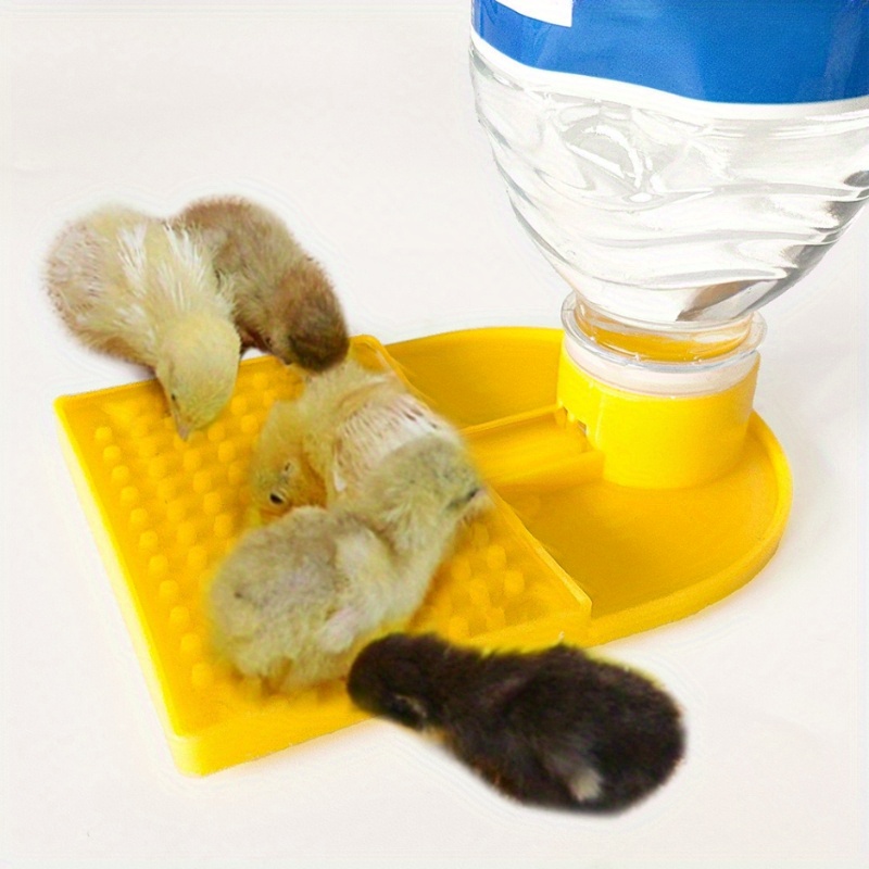 

Chicken Waterer, Drowning Prevention And Chick Raising Feeder, Diy Chick Water Bottle Feeder, Bee And Hamster Waterer