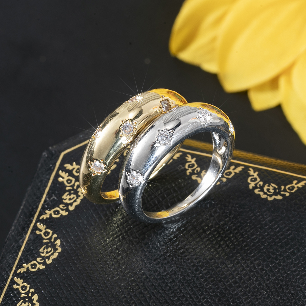Retro Ring Sparkling Star Daily Wear Romantic Multiple Sizes