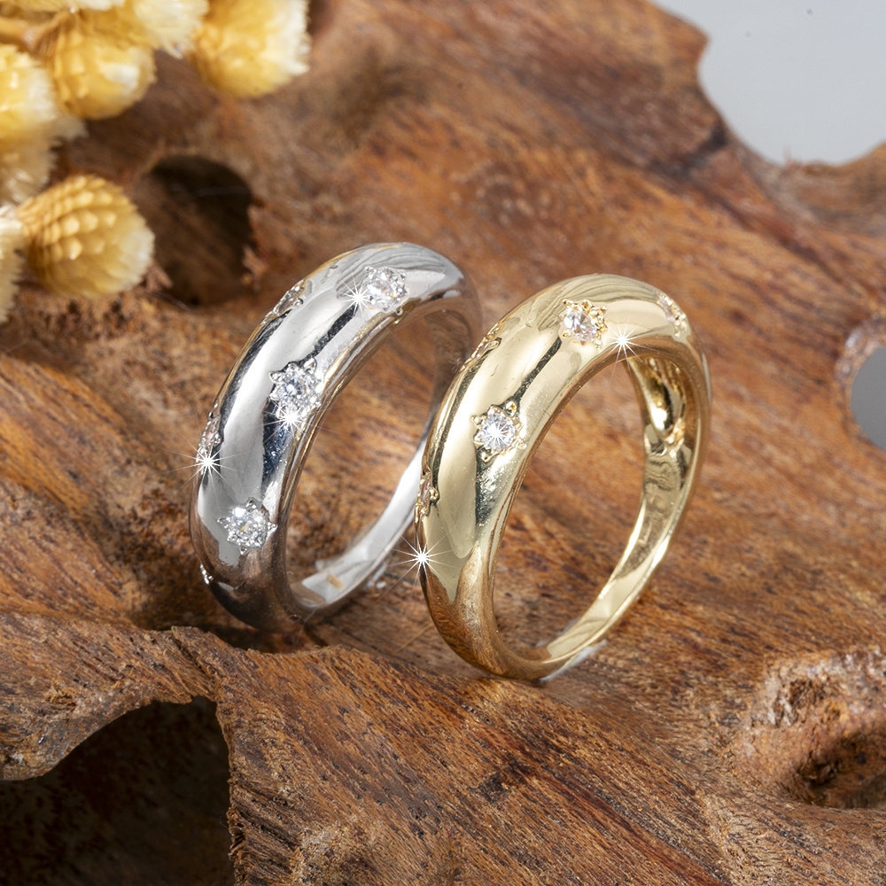 Retro Ring Sparkling Star Daily Wear Romantic Multiple Sizes