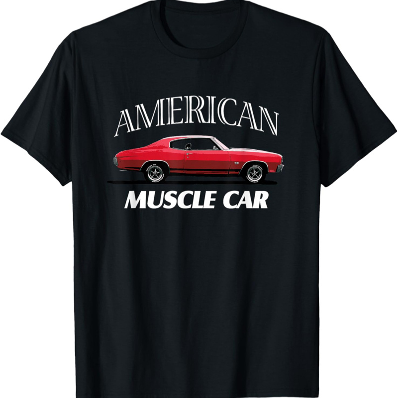 

Muscle Car American Shirt. Vintage T-shirt