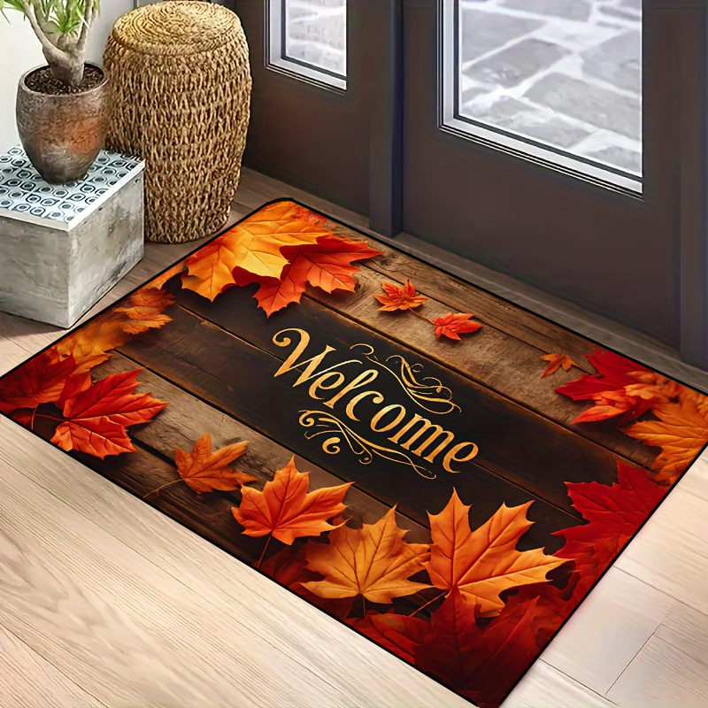 

1pc - , Washable, Low Pile, Rectangular, & -, , For , Bedroom, Bathroom, Kitchen, Laundry , Decor Entrance Rug