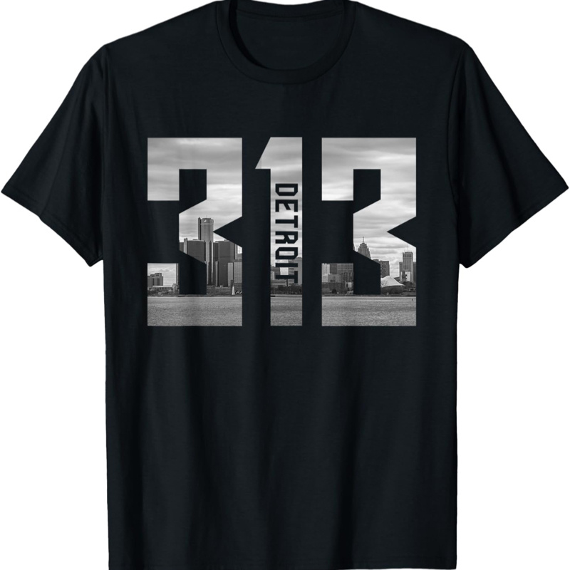 

313 Area Code T-shirt