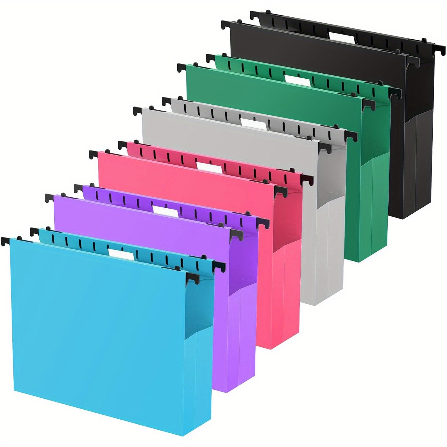 

6pcs Duty Hanging File Folder - , Size, Reinforced Pp , , 2 , For Files, For Use