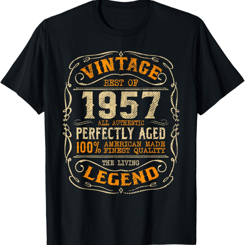 

Vintage Retro 1957 67th Bday Funny Birthday 67 Year Old Gift T-shirt