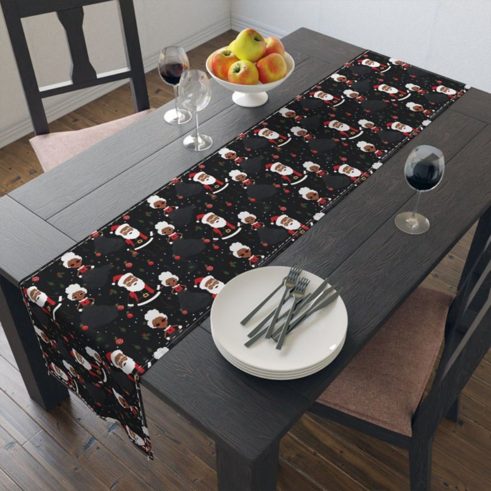 

& Mrs. Christmas Table - Polyester, For Dining Decor, Christmas Decor