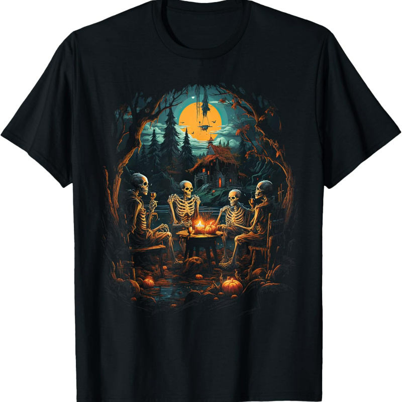 

Vintage And Skeleton Camping Gothic T-shirt