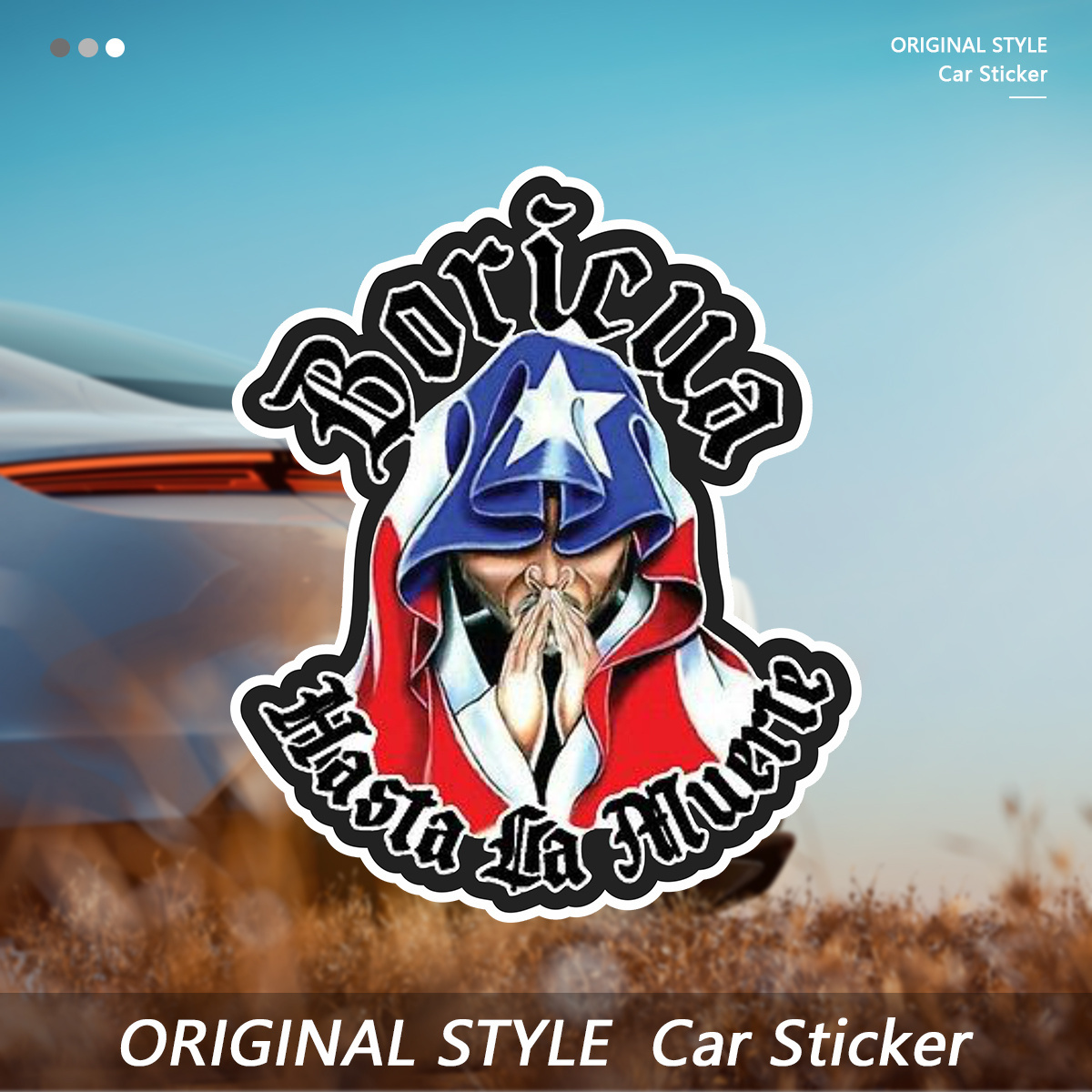 

Vinyl Decal Sticker - Matte Finish Puerto Rican Flag Cape Design For Laptops, Helmets, Vehicles & Smooth Surfaces, Self-adhesive, Water-resistant, Single-use Emblem