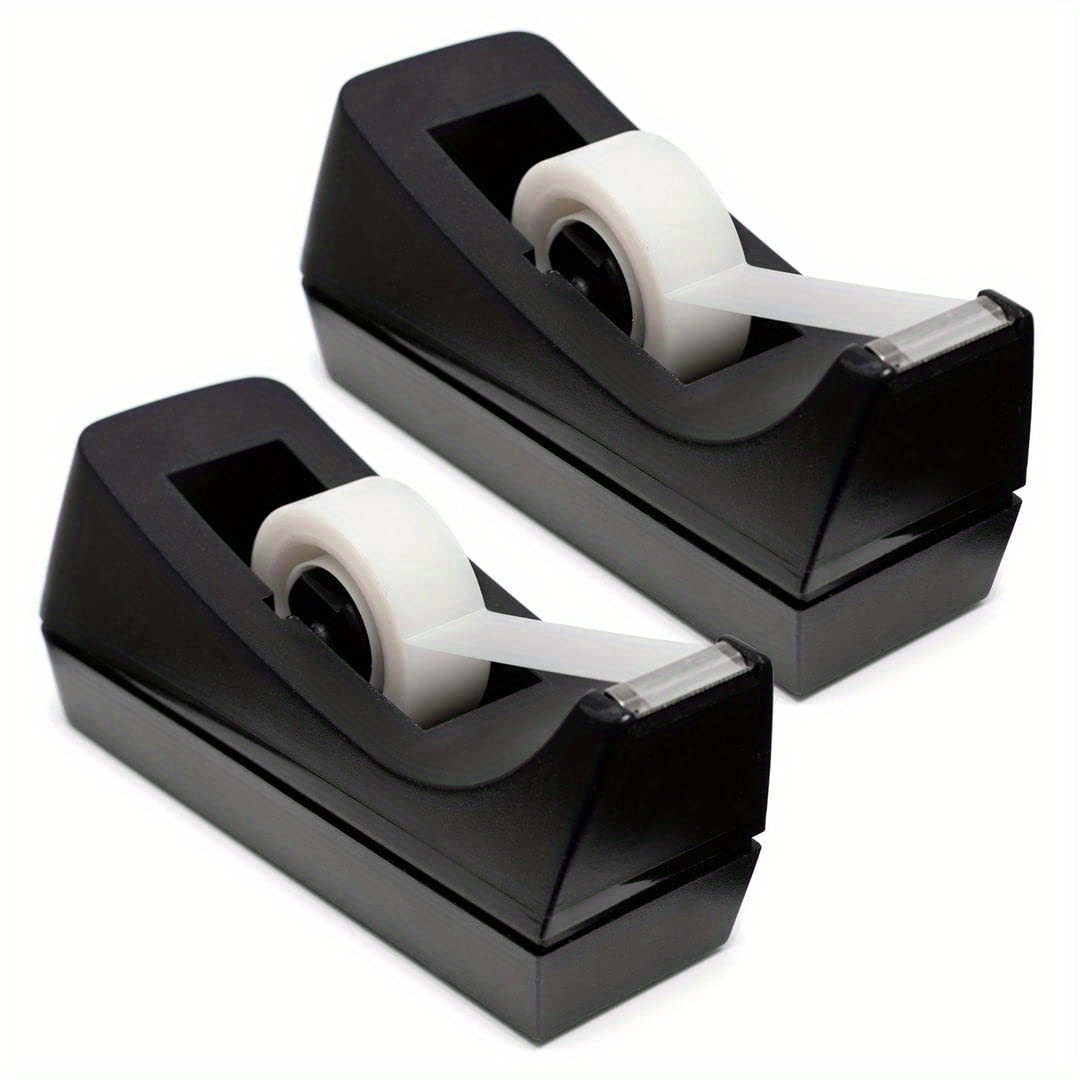 

1 Desktop Tape Dispenser - Non-slip Base - Office, Home, And School - Includes 1 Roll Of Tape For Easy Dispensing