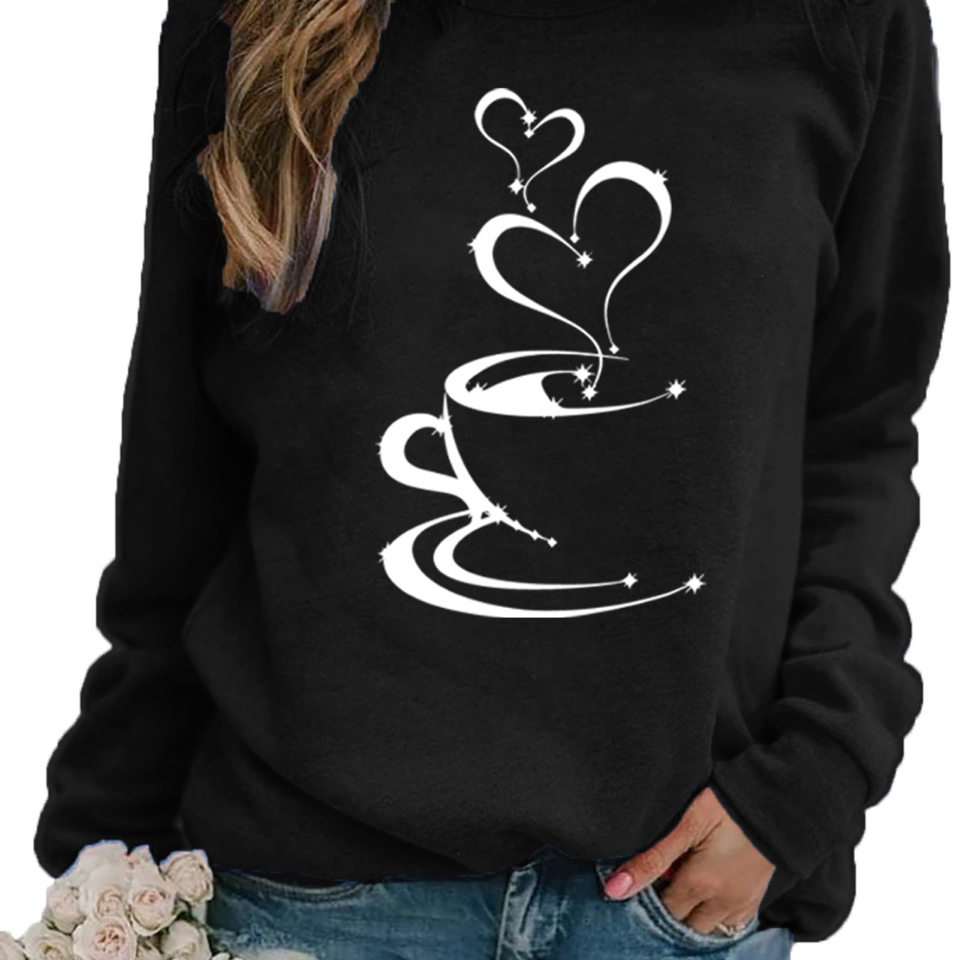 

's Sweatshirt - Long , , Washable, & , For /fall - Pullover Sleeves