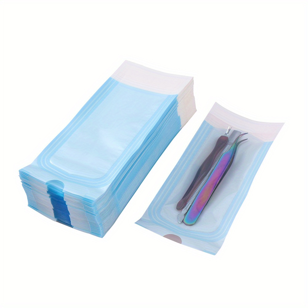 

30pcs Nail Art Sterilization Pouches - Self-sealing Disinfection Bags For Manicure & Pedicure Tools, Free