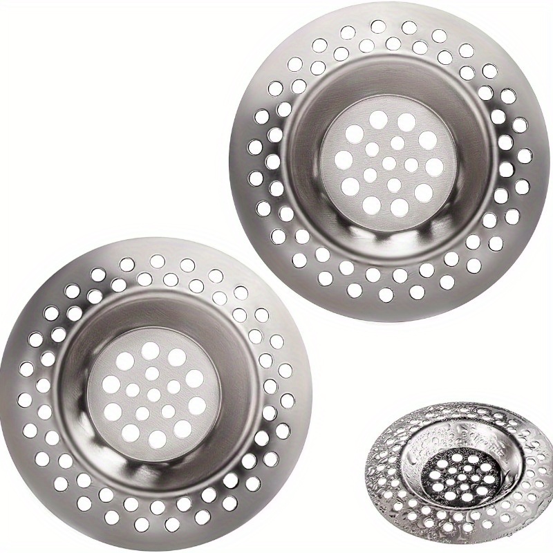 

2- Heavy Stainless Steel Strainer - -rust Metal Protectors For Kitchen And Bathroom Sinks, Bathtub, -