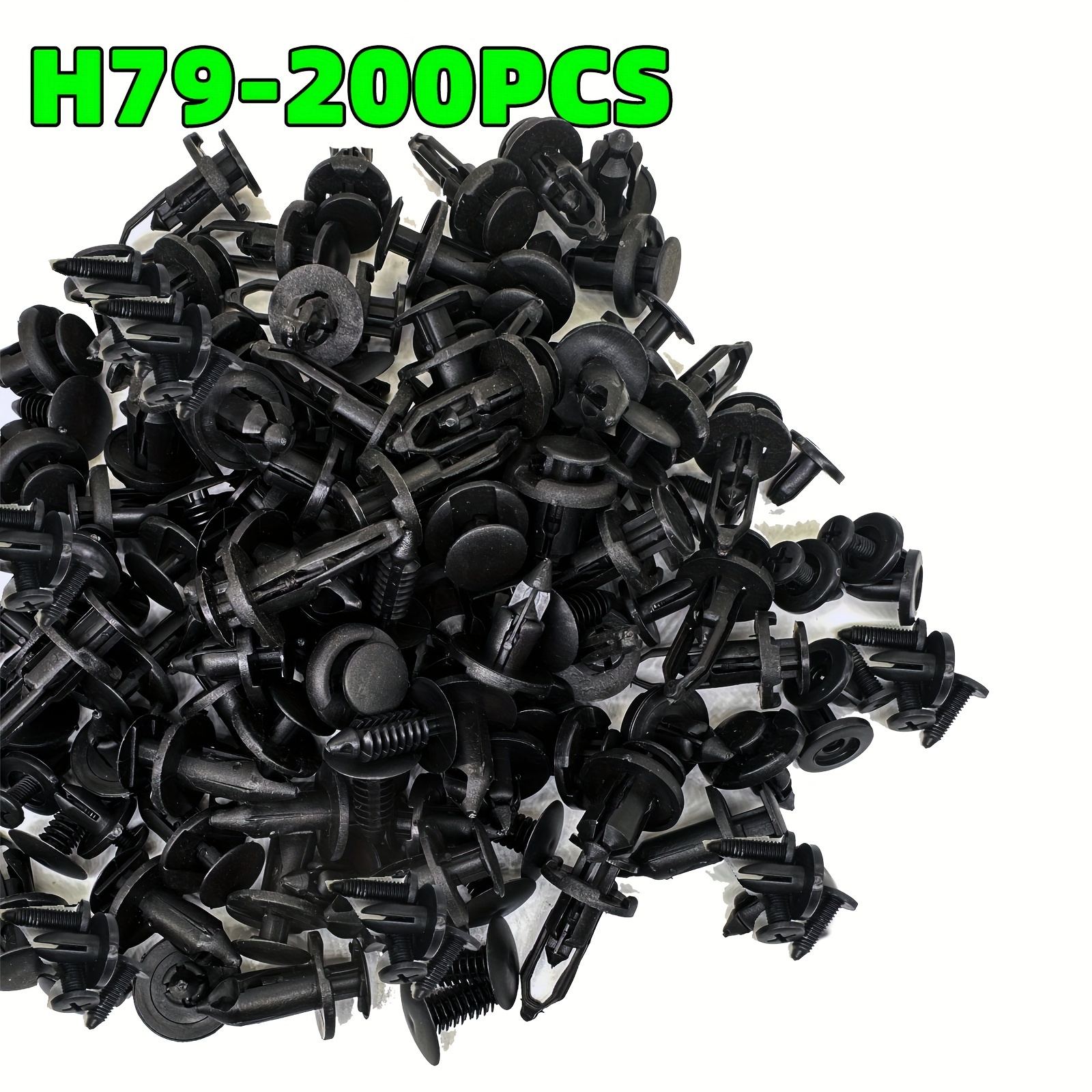 

200pcs, Car Fixed Clamp 6mm7mm8mm9mm10mm 6 Mixed Types, Car Bumper Fender Fender Leaf Board Trunk Plastic Expansion Through Spike Screw Clip Clip