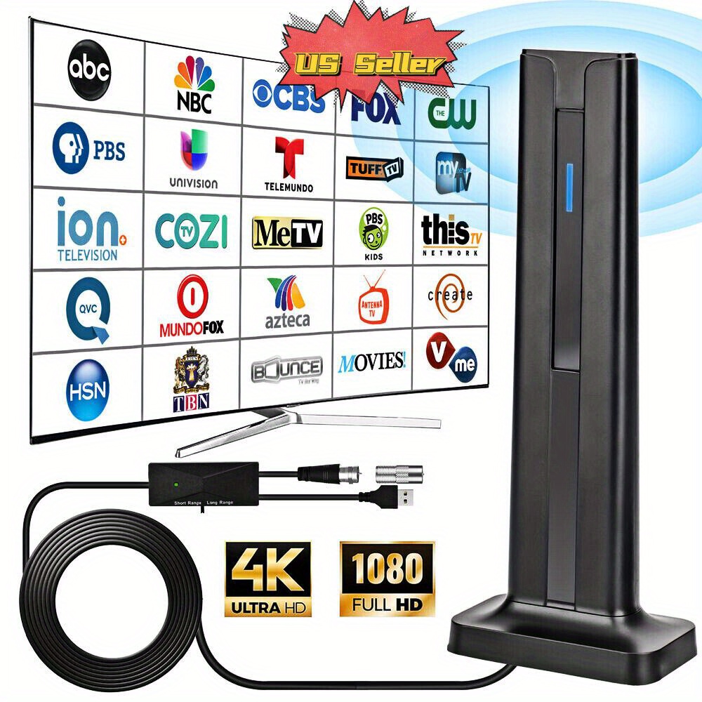 

High 450 Miles Upgraded Tv Antenna -digital Hd Signals 1080p 4k