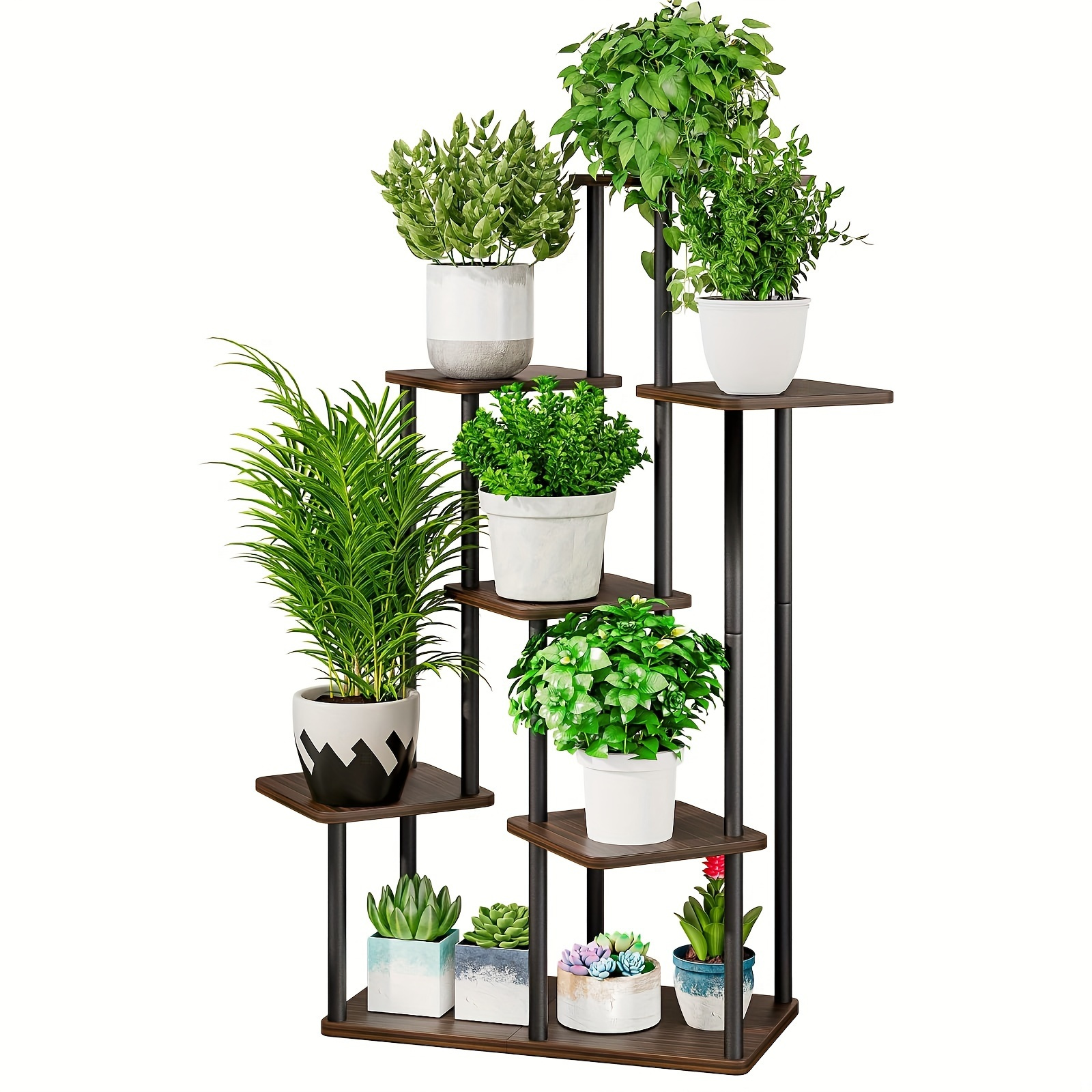 

Plant Stand 7 Tier Indoor Metal Flower Shelf For Multiple Plants Corner Tall Flower Holders For Patio Garden Living Room Balcony Bedroom