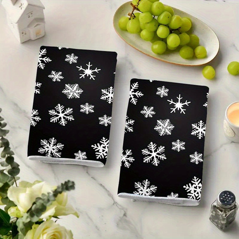 

2pcs Christmas Towels - - , - & - For Bathroom, &