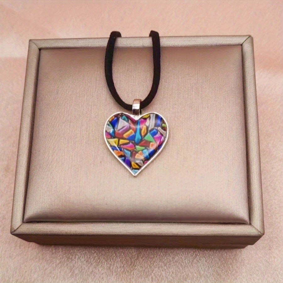 TEMU 1pc Bohemian Love Necklace For Men And Women Everyday Wear Valentine's Day Beautiful Gifts For