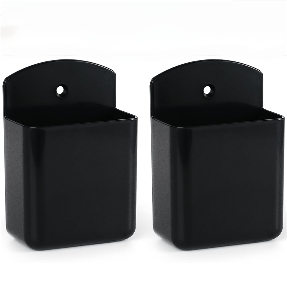 2pcs/-mounted Remote Control Holder With Adhesive Backing Suitable For Tv, For Home Office School, Remote Storage, Space- For Controllers, Pens, For Home Theater Accessories