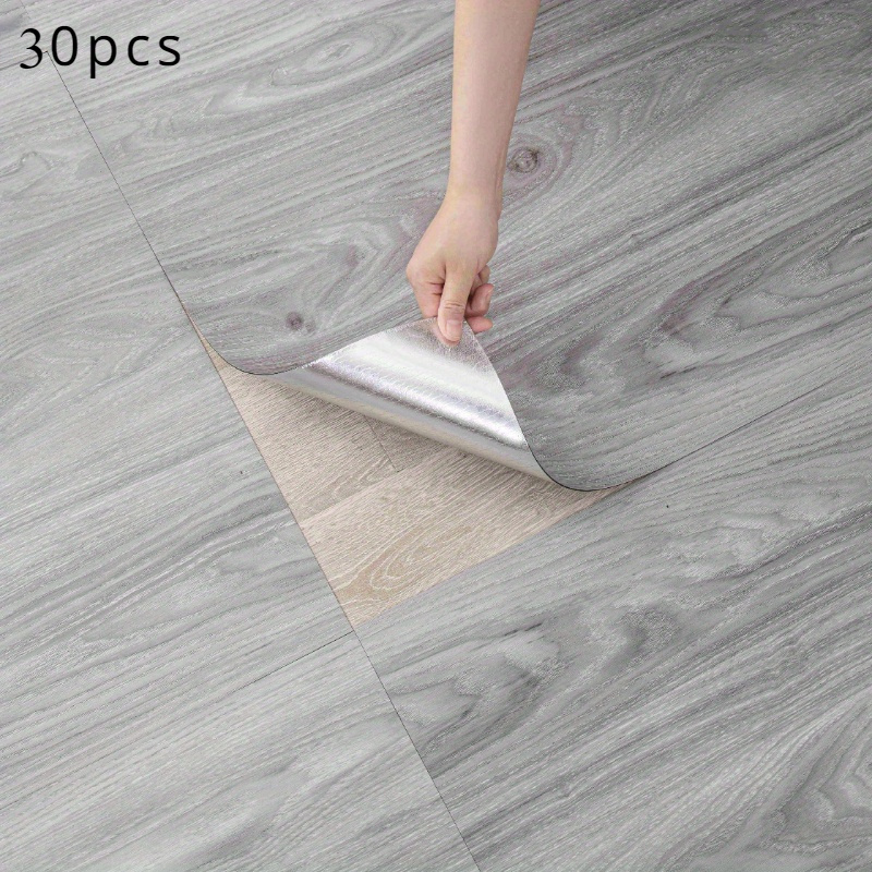 30pcs & Stick Vinyl Floor Tiles, 11.8x11.8 Inches - Durable, Self-adhesive & Removable For Diy Home Decor, Christmas Decor