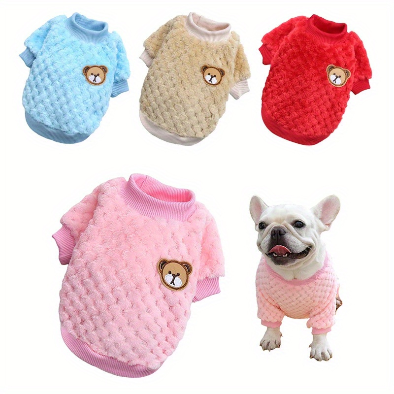 

Cozy Fleece Pet Sweater For Small To Medium - Soft Pullover Vest With , Chihuahua, French Bulldog, Yorkie, Pug Pet Sweaters For Small Dogs