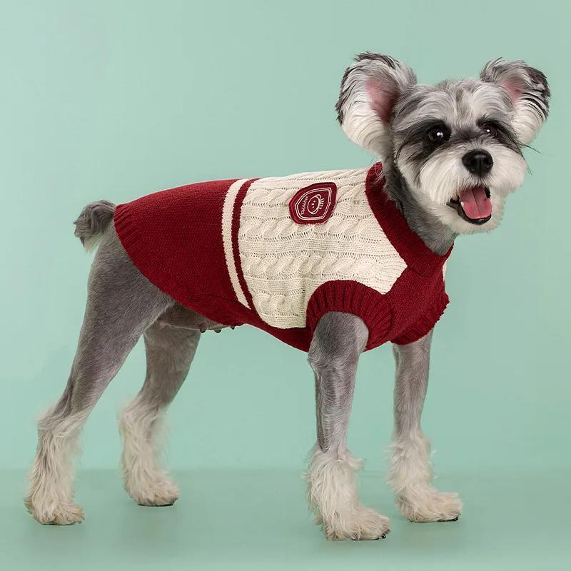 knit dog collegiate dog sweaters