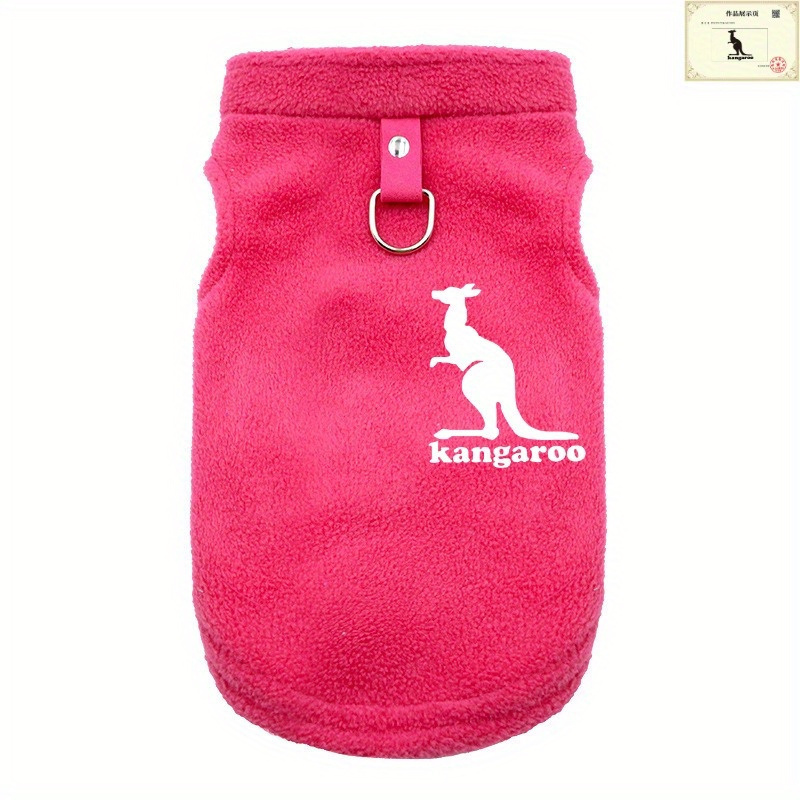 Gilet polaire doux à imprimé kangourou 2024 pour chien avec veste en tissu pour chiot et chat, toutes tailles de races, vêtements pour animaux de compagnie pour toutes les saisons pour bouledogue français, yorkshire, chihuahua_voghion.com