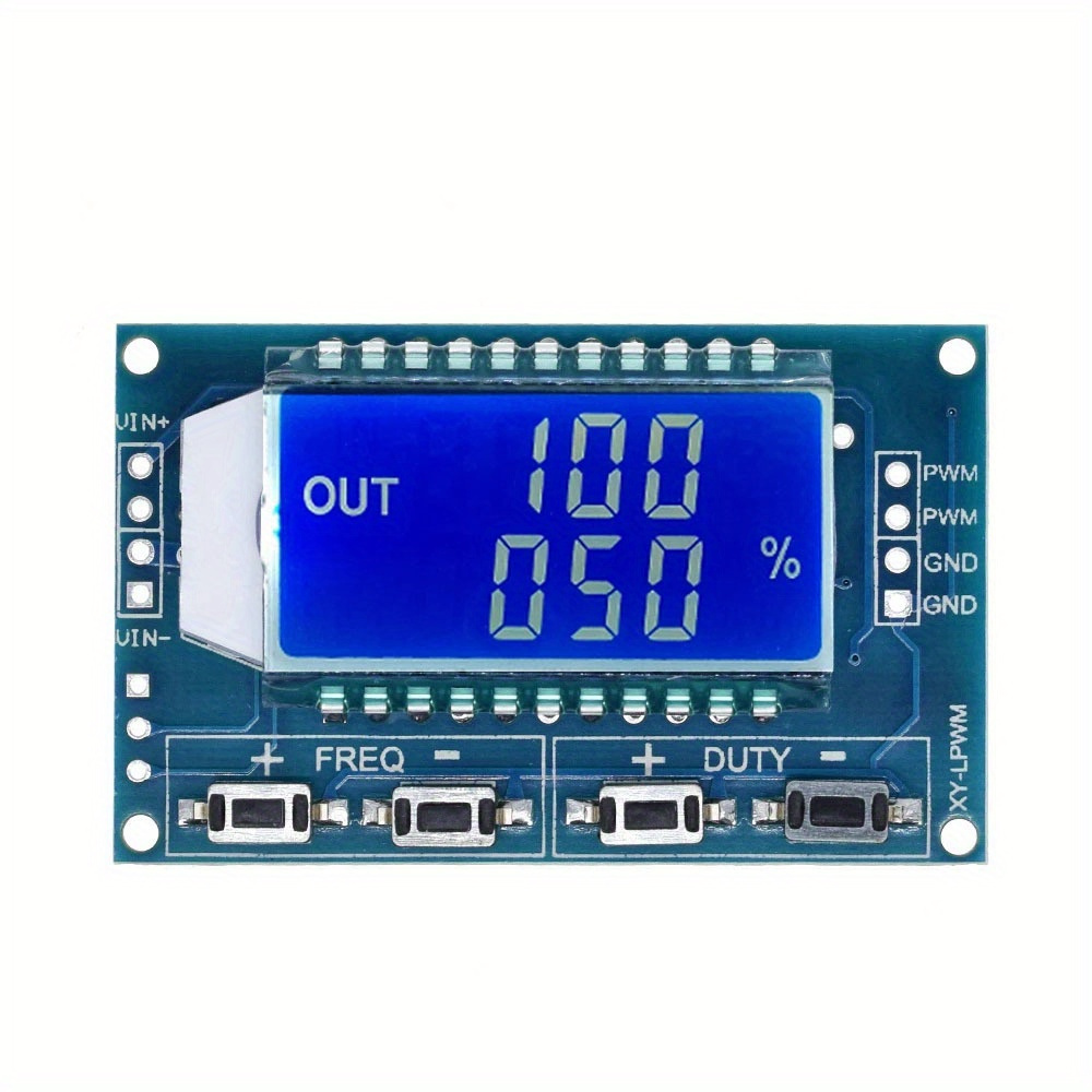 

Adjustable Pwm Signal Generator Module With Lcd Display - 1hz-150khz Frequency & Duty Cycle, Ttl Serial Control, 3.3v-30v