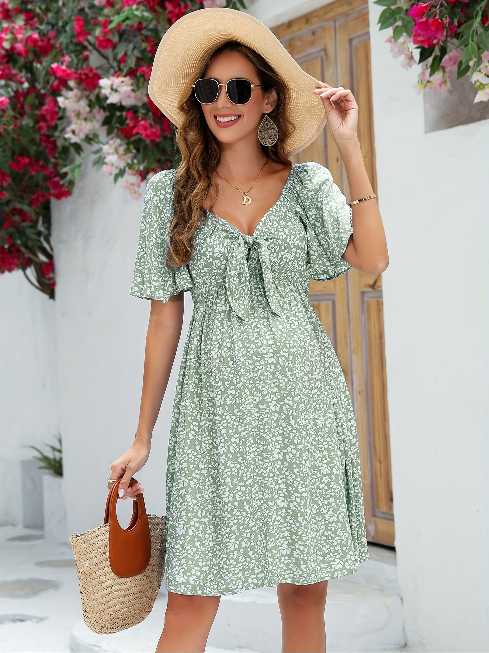 ladies dark green dress Wedtrend Women Dark Green Wedding Party Guest Dress A Line Sweetheart Satin  Cut Out Pleated Long Bridesmaid Dress – WEDTREND main image 1