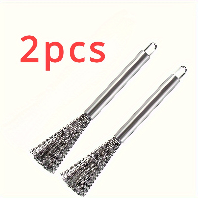 TEMU Stainless Steel Kitchen Scrubbers With Long Handles - Effortless Cleaning For Pots & Dishes