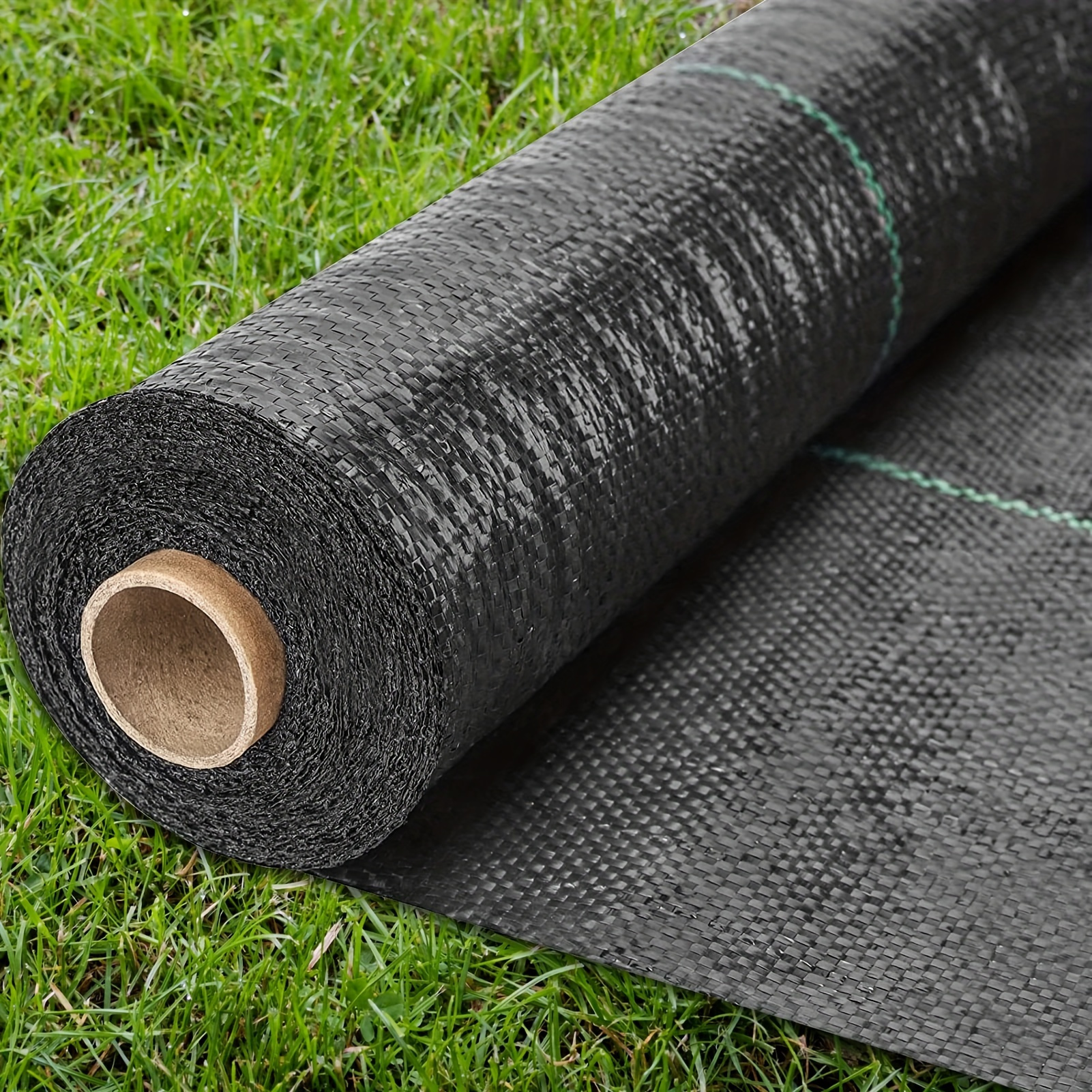 

1 Pack Heavy Duty Pvc & Pp Barrier Fabric - Uv Resistant Garden Landscape Mat, Easy To Cut Diy Control Cloth With Good Permeability - Ideal For Landscaping, Flower Beds & Vegetable Gardens