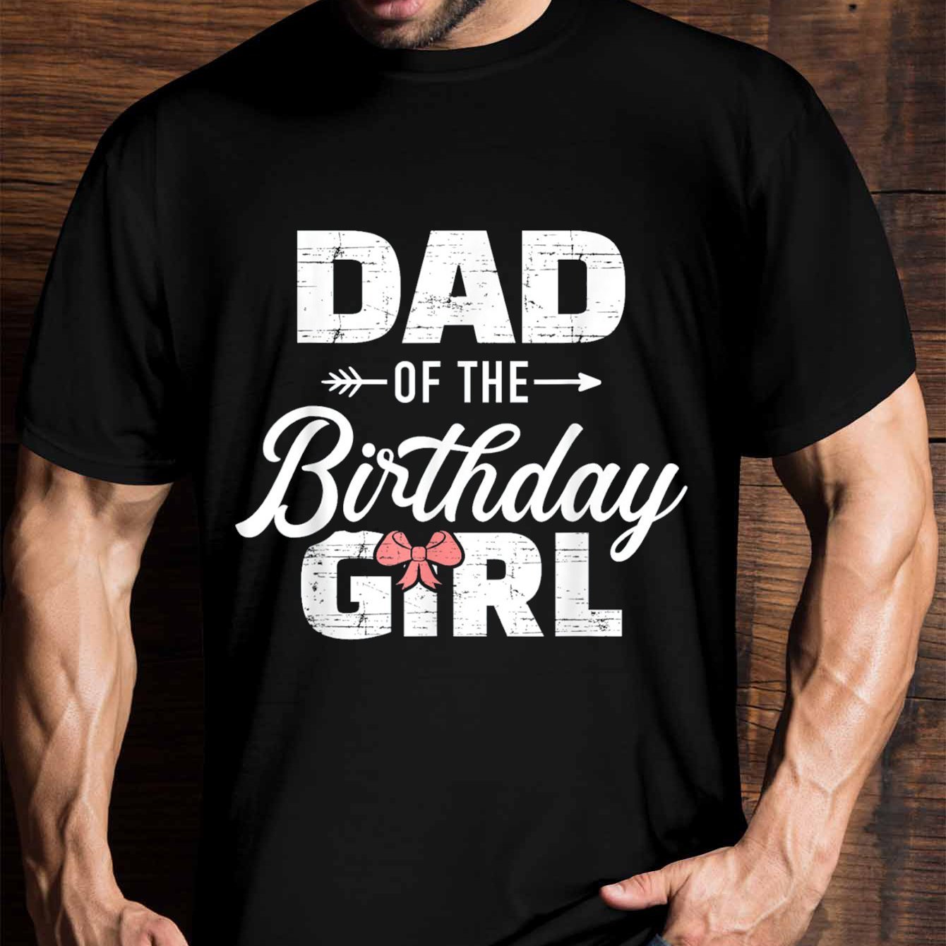 

Dad And Birthday Daughter Girl Matching , Men's Fun Graphic T-shirt, Short Sleeve Novelty T-shirt Classic Fit, Round Neck, T-shirt