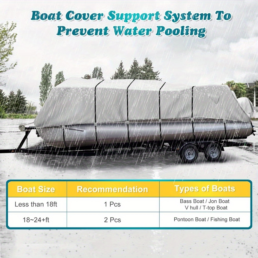 Boat Cover Poles Adjustable Boat Cover Support Poles Pontoon Boat Cover