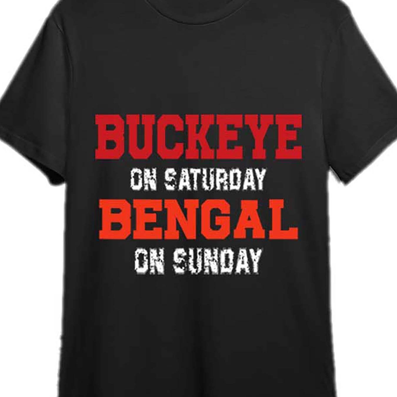 

See On Saturday, On Sunday, , Ohio, Vintage T-shirt 338604, 's T-shirt Series, Black Pr