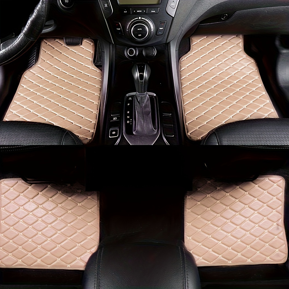 Lot De 4 Tapis De Sol Voiture Motif Léopard - Universel (SUV, Berline, Utilitaire), Antidérapant