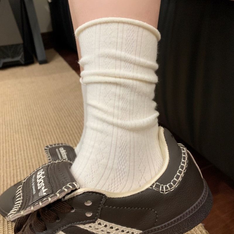 1/3/6pairswomens Crew Socks, Casual Knit Comfy Breathable Cool Dress Socks For Girls, For Teenager,fall And Winter Clothes