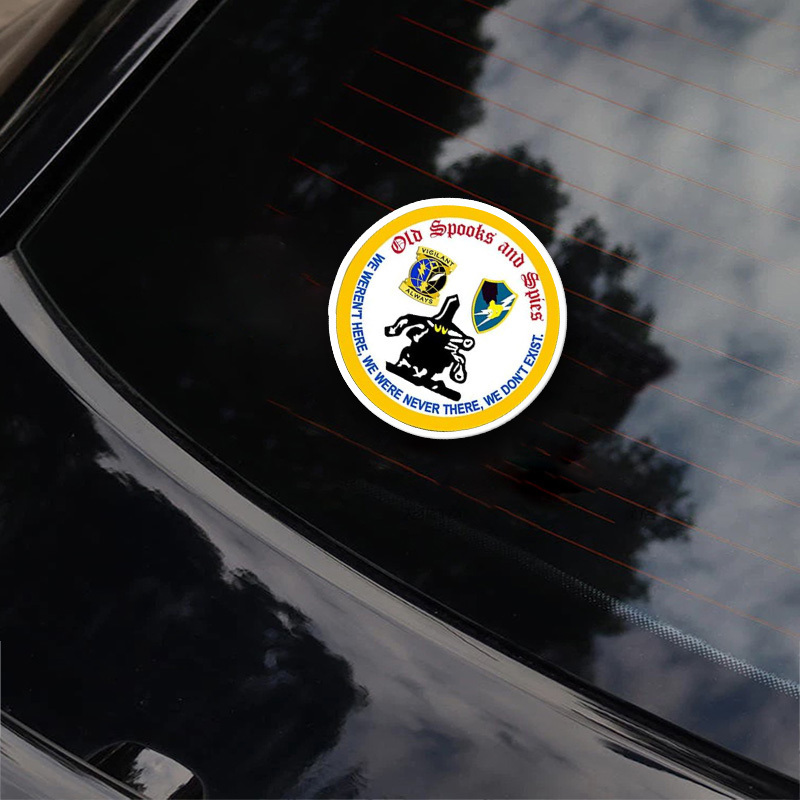 

stealthy" Old And Round Vinyl Sticker - Asa Army "we Don't Exist" Logo Seal Insignia Decal For Car, Truck, Laptop, Water Bottle, Cooler | Durable, Single-use Exterior Accessory