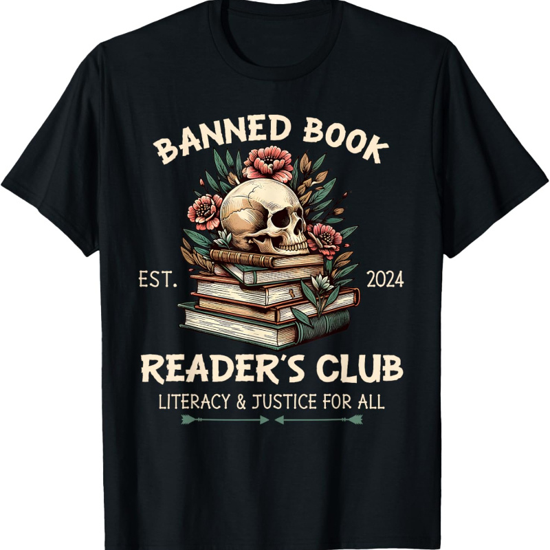 

' Literacy And Skull T-