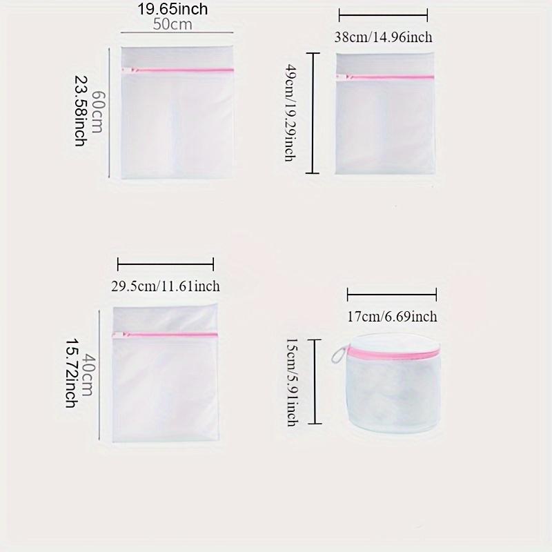 4pcs mesh laundry bags set with zippers   wash guards for   underwear clothes   washing machines laundry bags details 0