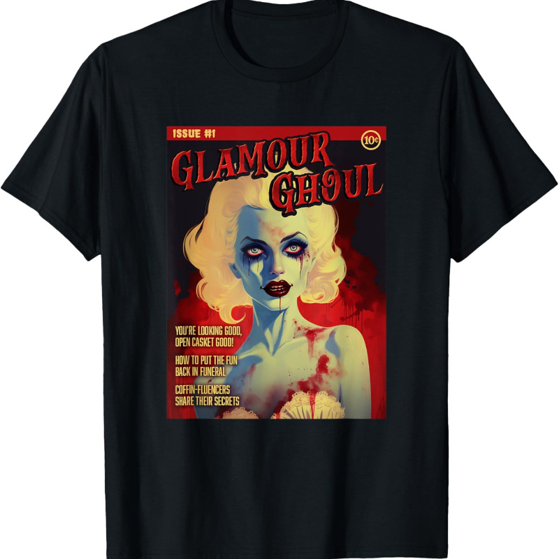 

Glamour Ghoul 1950s Horror Comic Cover T-shirt