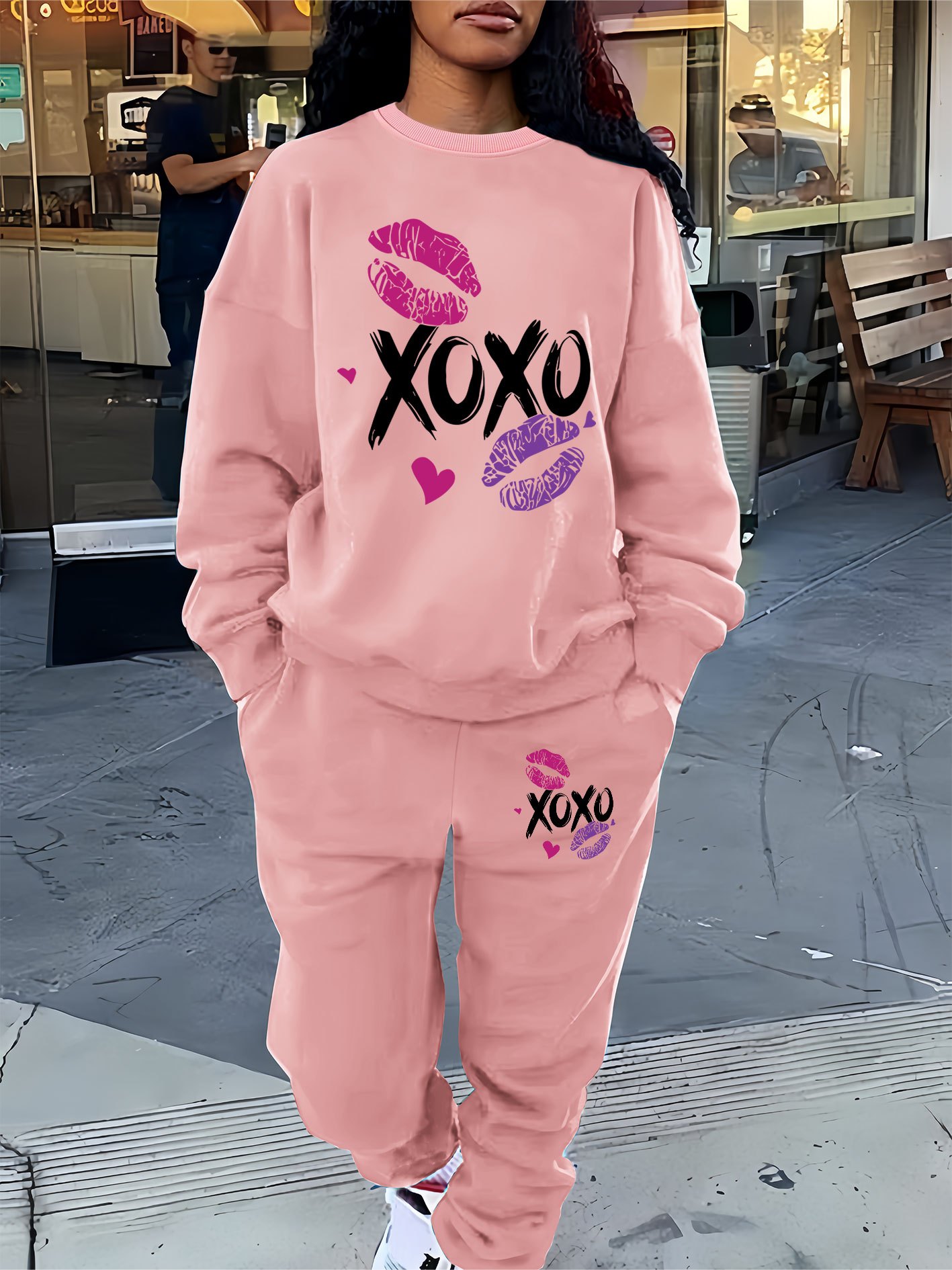 Conjunto Joggers Mujer Punto Conjunto Punto Mujer Shein SHEIN