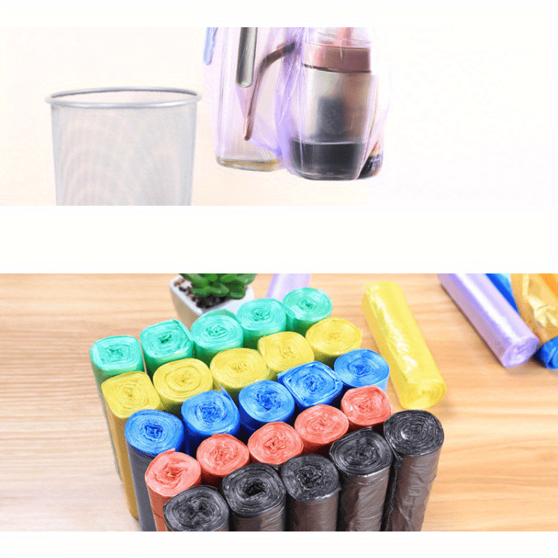 5 rolls of 75pcs 5 rolls of   disposable garbage bags   home kitchen office and restaurant cleaning halloween gifts christmas gifts details 3