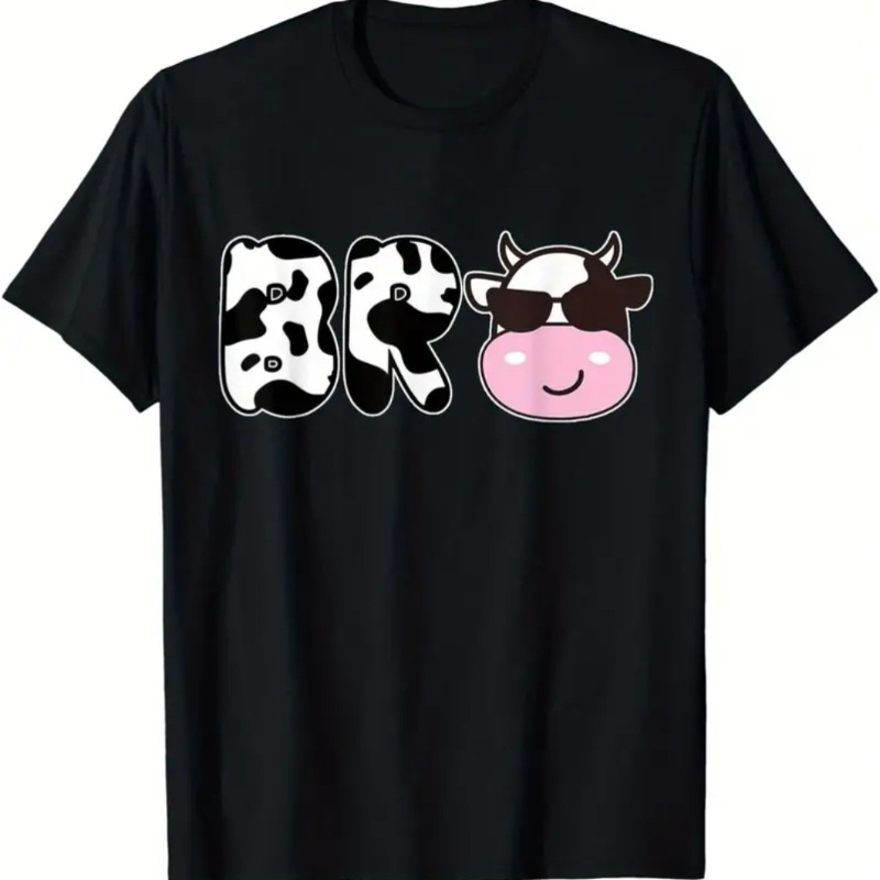 

Birthday Girl's Brother Funny Cow Brother Family Matching T-shirt