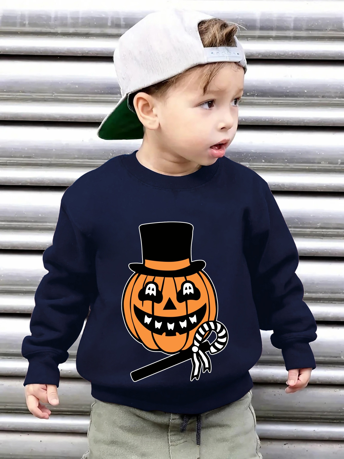 zucca felpa halloween bambino