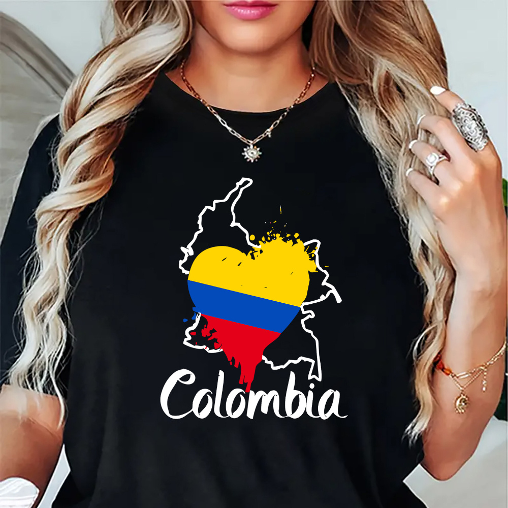 

Women's Graphic Print Casual Style Crew Neck Short Sleeve Summer T-shirt For Workout Sports