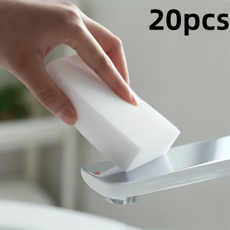 Image of /100pcs, Eraser Foam Cleaning Pads, Multi-functional Home Cleaning Kitchen Dishwashing Sponges Suitable For Furniture, Bathroom, Bathtub, Sink, Floor, Wall Cleaner