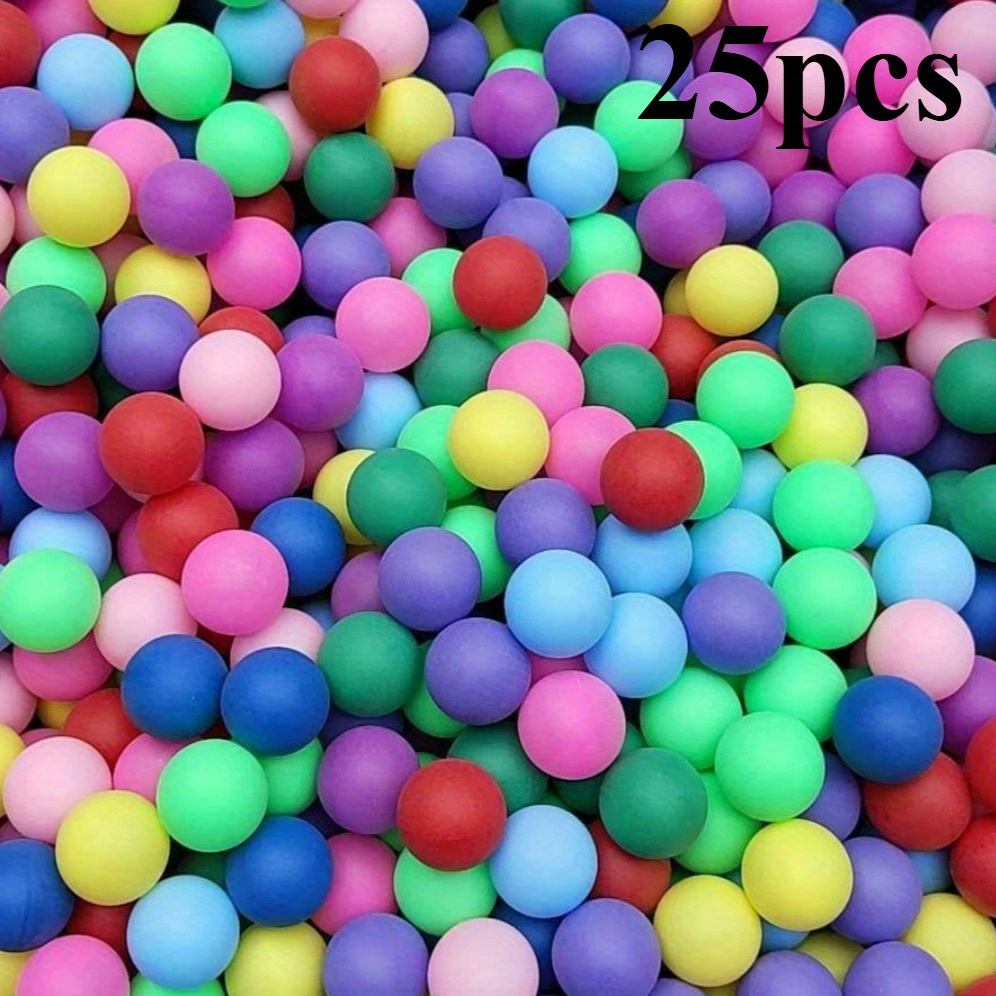 

25pcs Vibrant 40mm Pong Balls - Pp Material For Fun Games & Entertainment Accessories