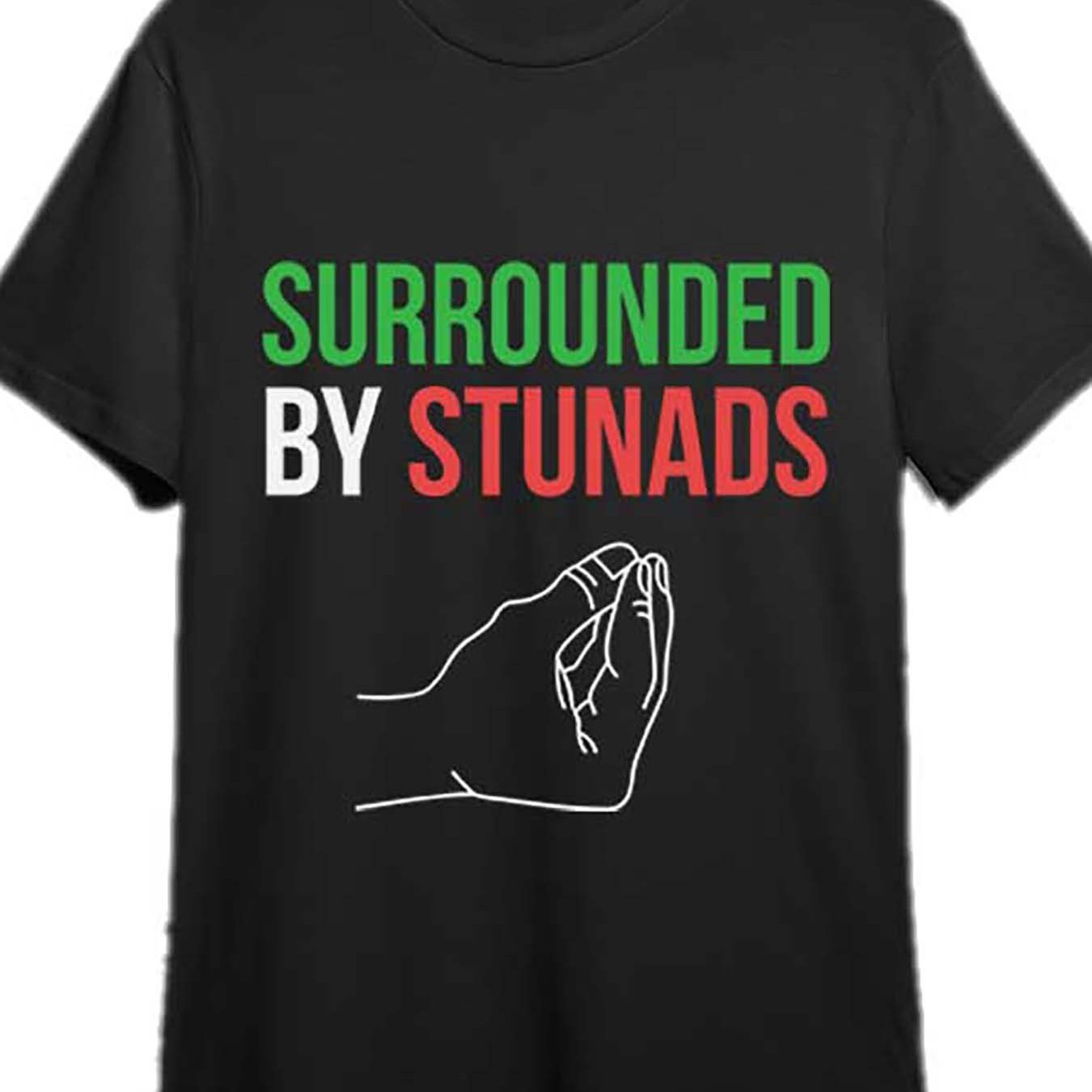 

Black Italian T-shirt, Surrounded By Interesting Italian Proverbs, 341424 's T-shirt Series, Black Pr